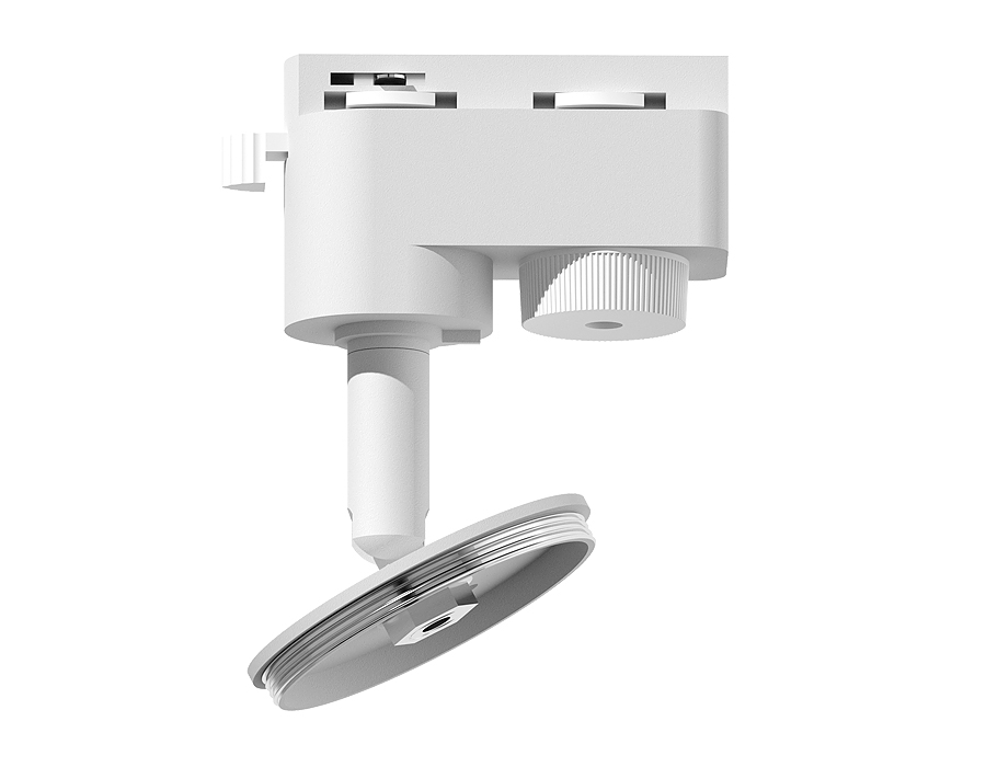 Крепеж трековый поворотный Ambrella для корпуса светильника с диаметром отверстия D60mm A2520 SWH белый песок D60*H90mm Out85mm