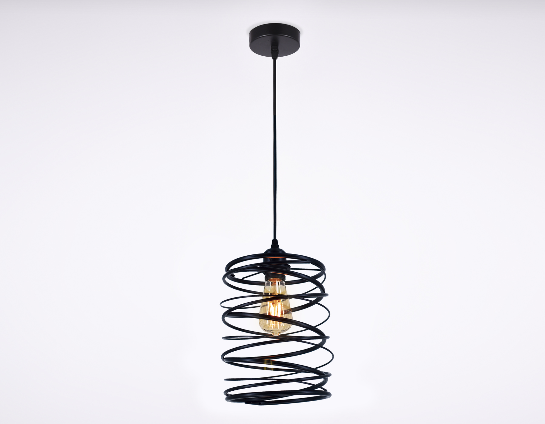 Подвесной светильник Ambrella TR8401  черный E27 max 60W D190*1000