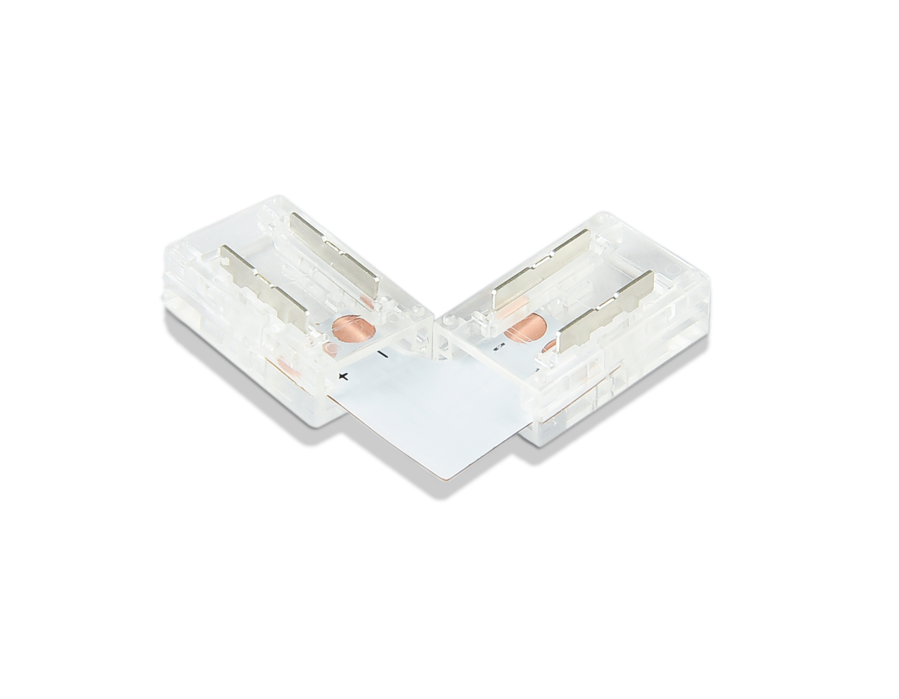 GS6851 Соединитель угловой L COB 12/24V для лент 8mm (2 конт.) (5шт)