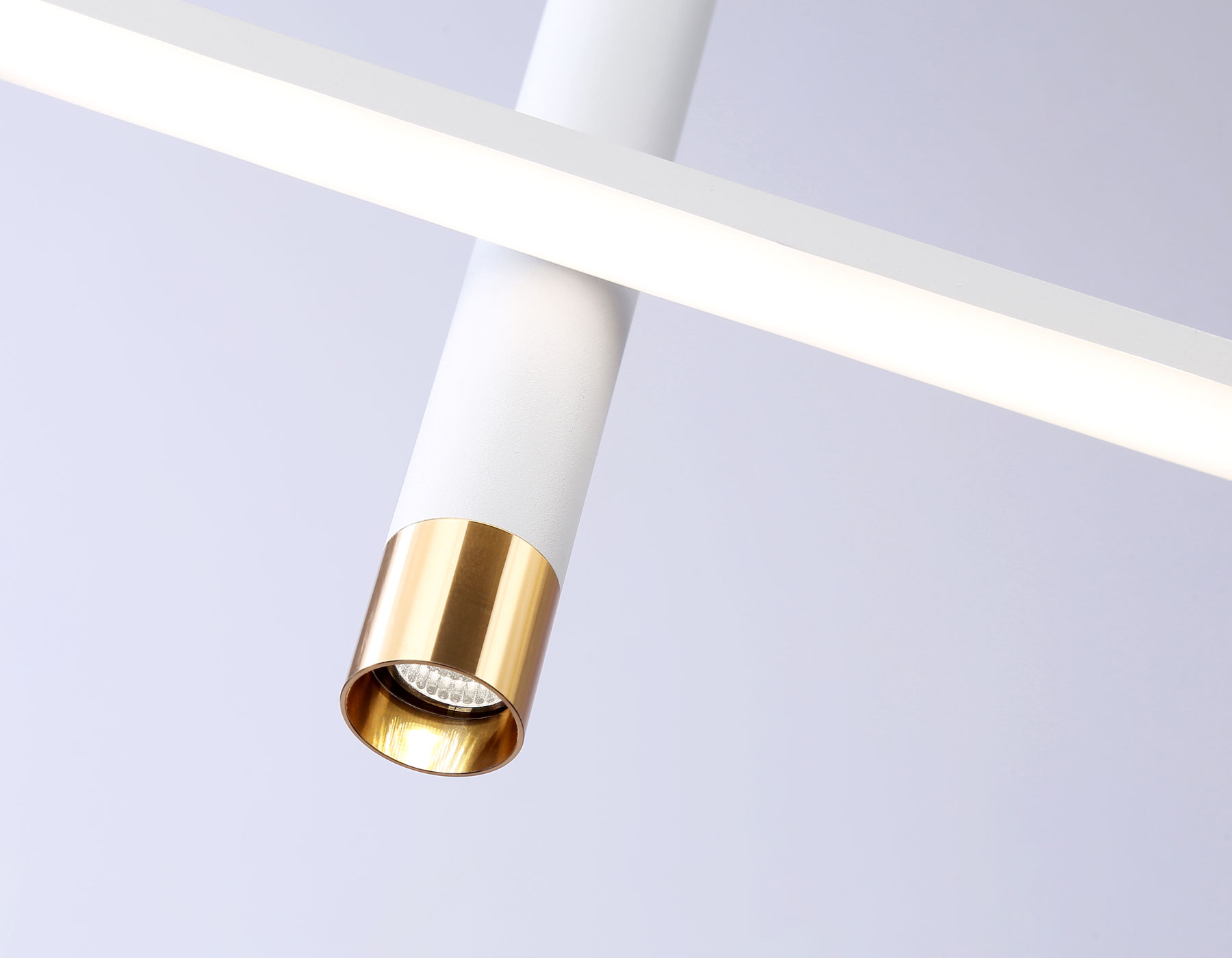 Подвесной светильник Ambrella FL5393/5 WH белый 3000K/4200K/6400K+4200K 62W 1000*75*1200 (ПДУ ИК)