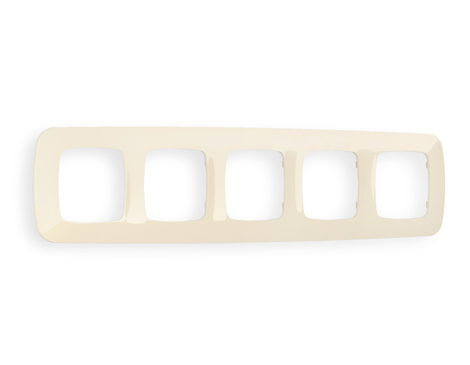 OF140305 Рамка OMEGA Ecta (Бежевый глянец) 5-ая