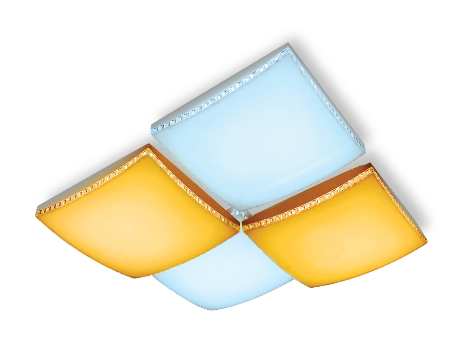 Потолочный светодиодный светильник с пультом Ambrella FP2324 WH белый 144W 540*540*145 (ПДУ РАДИО 2.4)