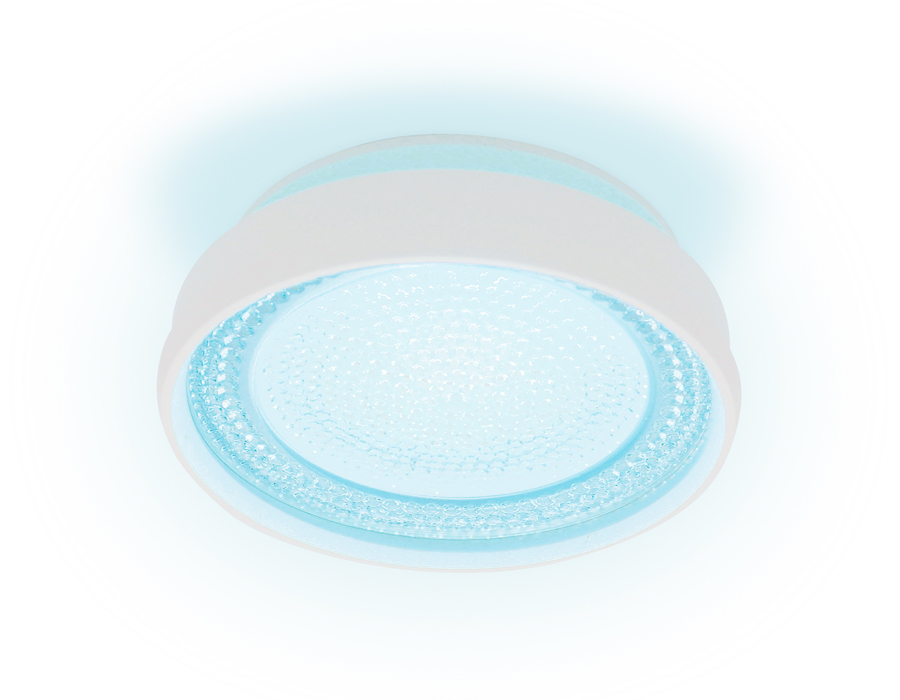 Встраиваемый точечный светильник Ambrella TN344 SWH/BL белый песок/голубой GU5.3 D85*45