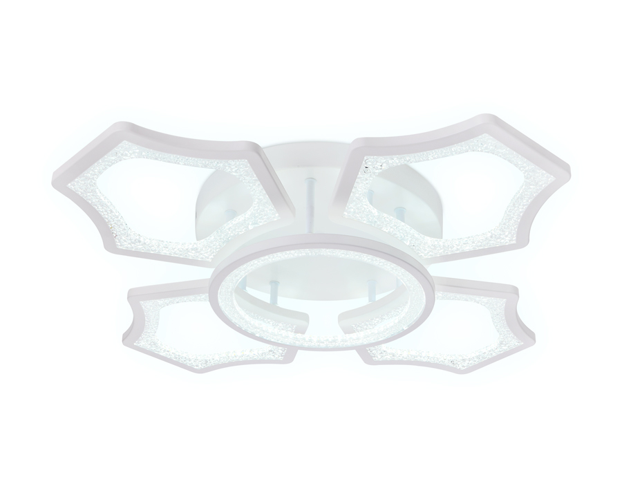 Потолочный светодиодный светильник с пультом Ambrella FA575/4+1 WH белый 106W 620*620*120 (ПДУ РАДИО 2.4G)