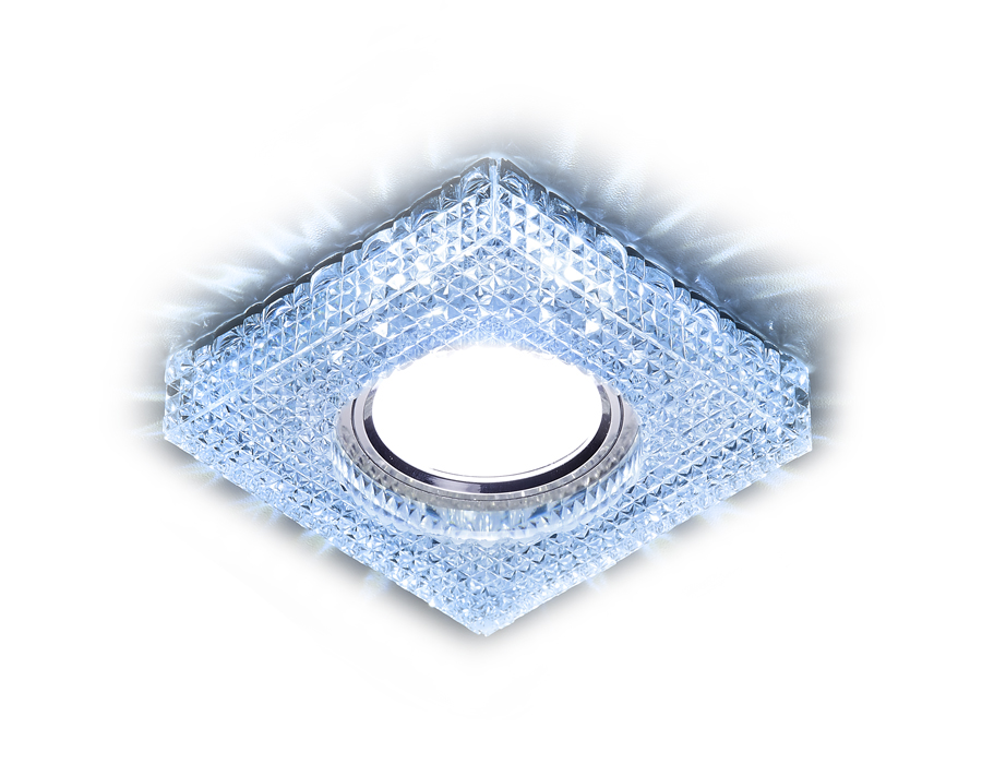 Встраиваемый светильник Ambrella S272 CL/CLD хром/прозрачный MR16+3W(LED COLD)