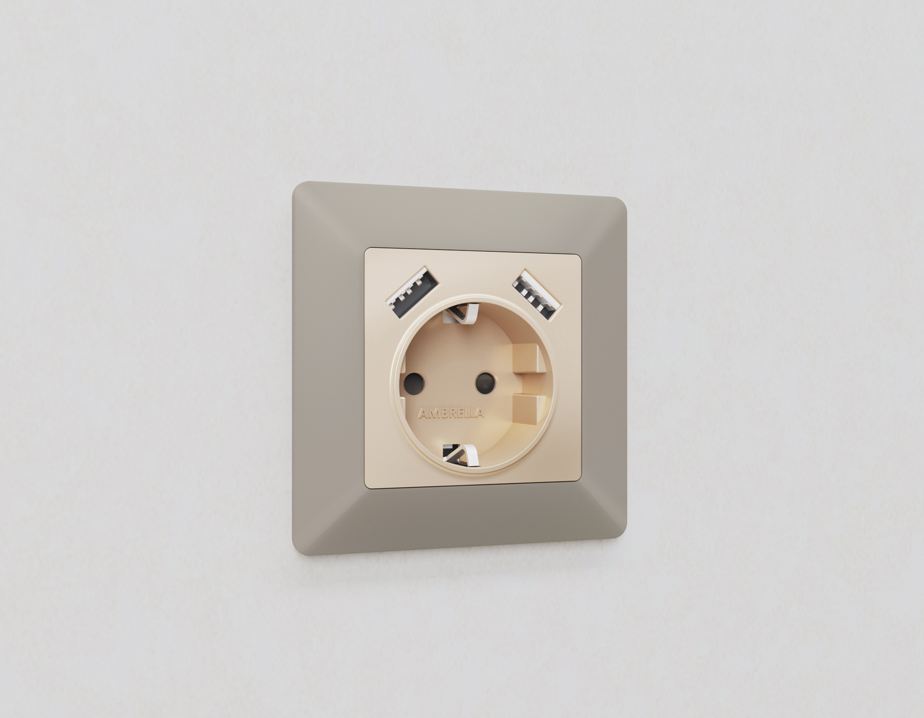 AF110361 Рамка ALFA Line (Серо-бежевый матовый) 1-ая