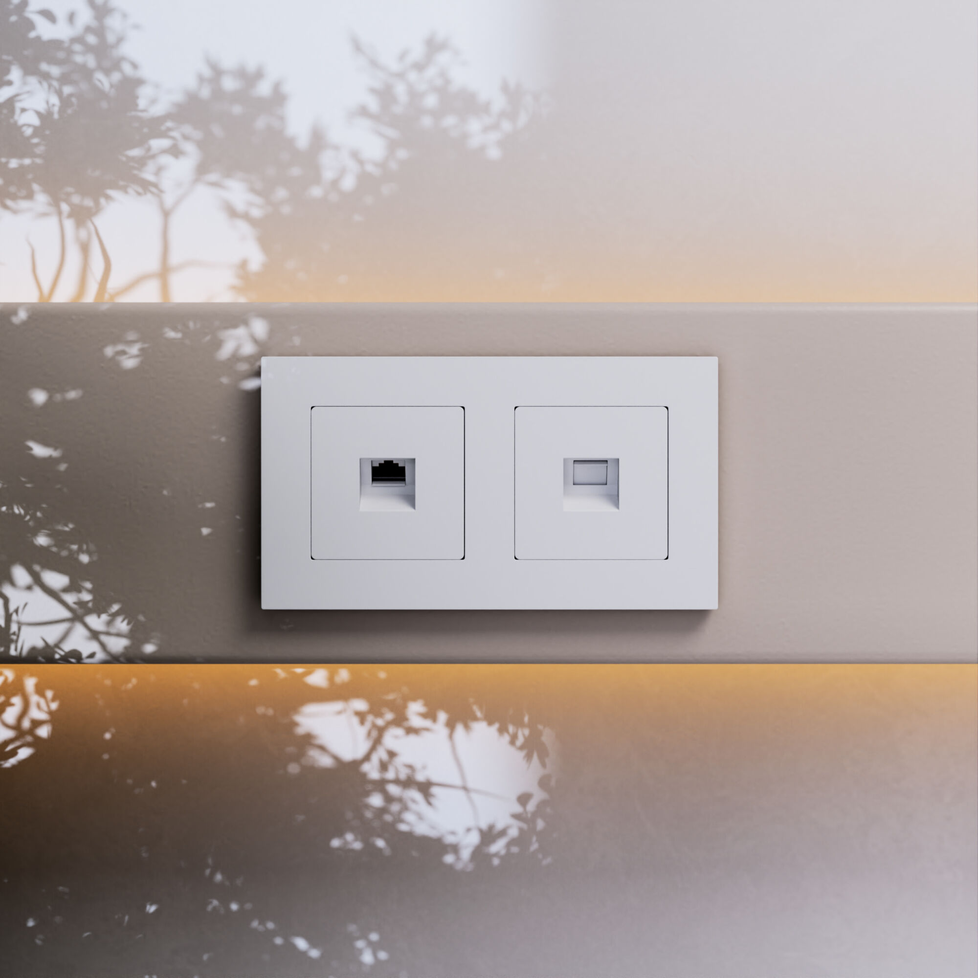 W5120001/ Розетка Ethernet RJ-45 cat. 6A экранированная (белый матовый) W5120001