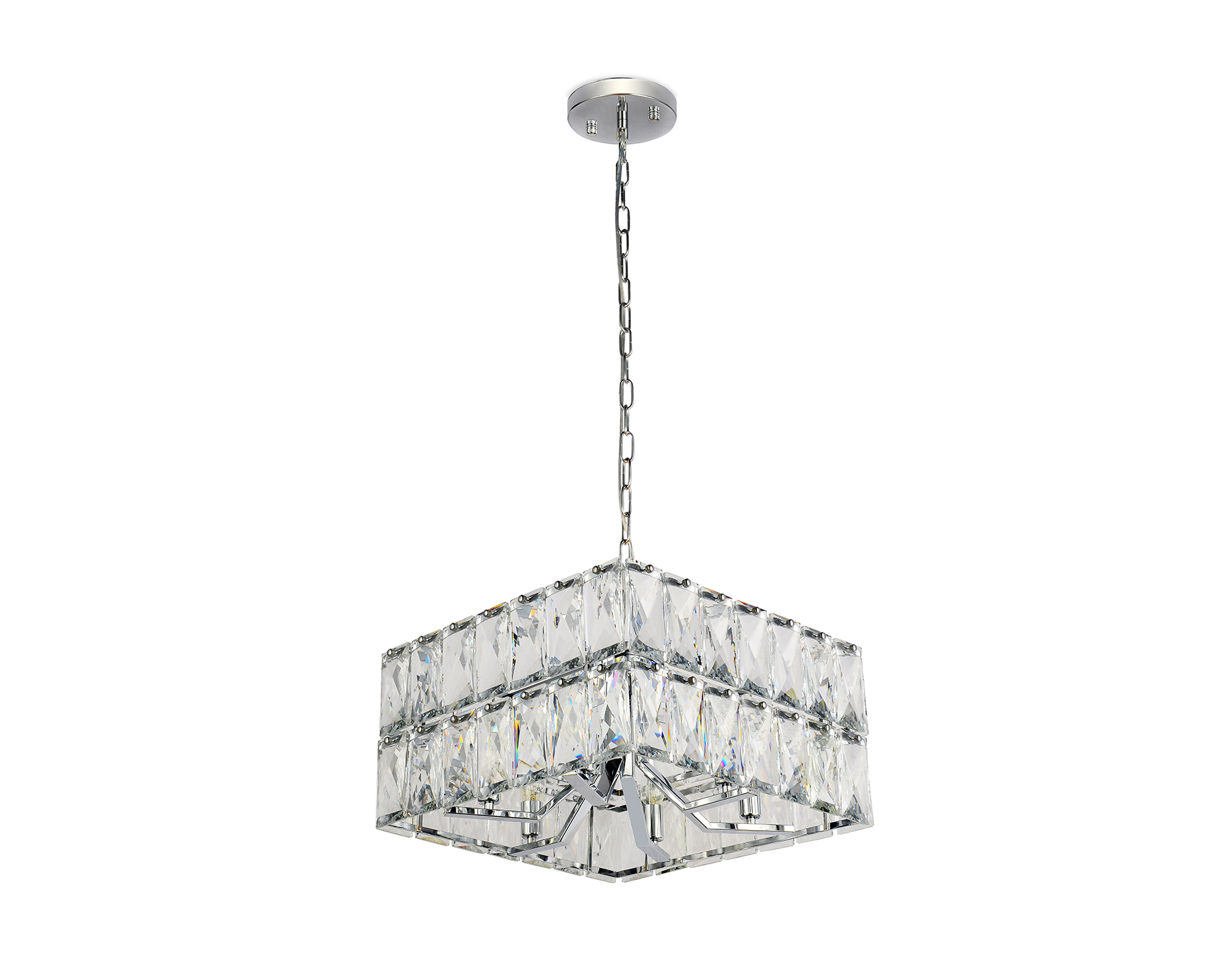 Подвесная люстра Ambrella TR5161/6 CH/CL хром/прозрачный E14/6 max 40W 480*480*945