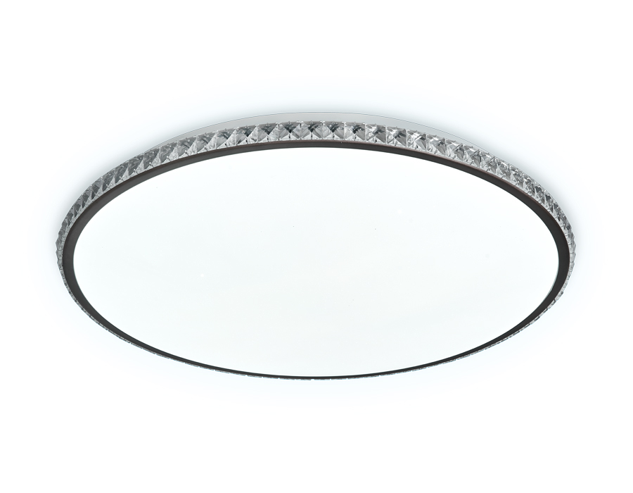 Потолочный светодиодный светильник Ambrella FF71 WH/CF белый/кофе 72W+24W (ПДУ ИК)