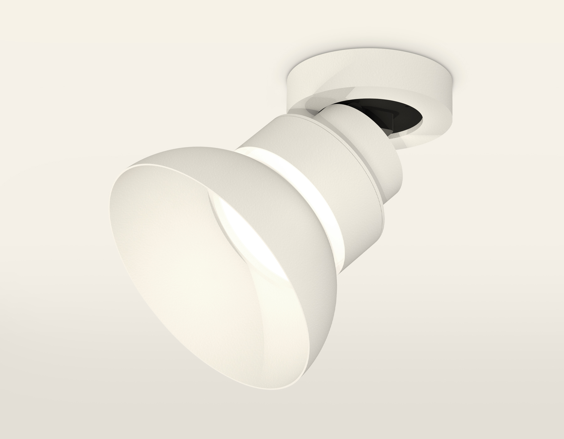 Накладной поворотный спот Ambrella XM8101100 SWH/FR белый песок/белый матовый GX53 (A2228, A2105, C8101, N8140)
