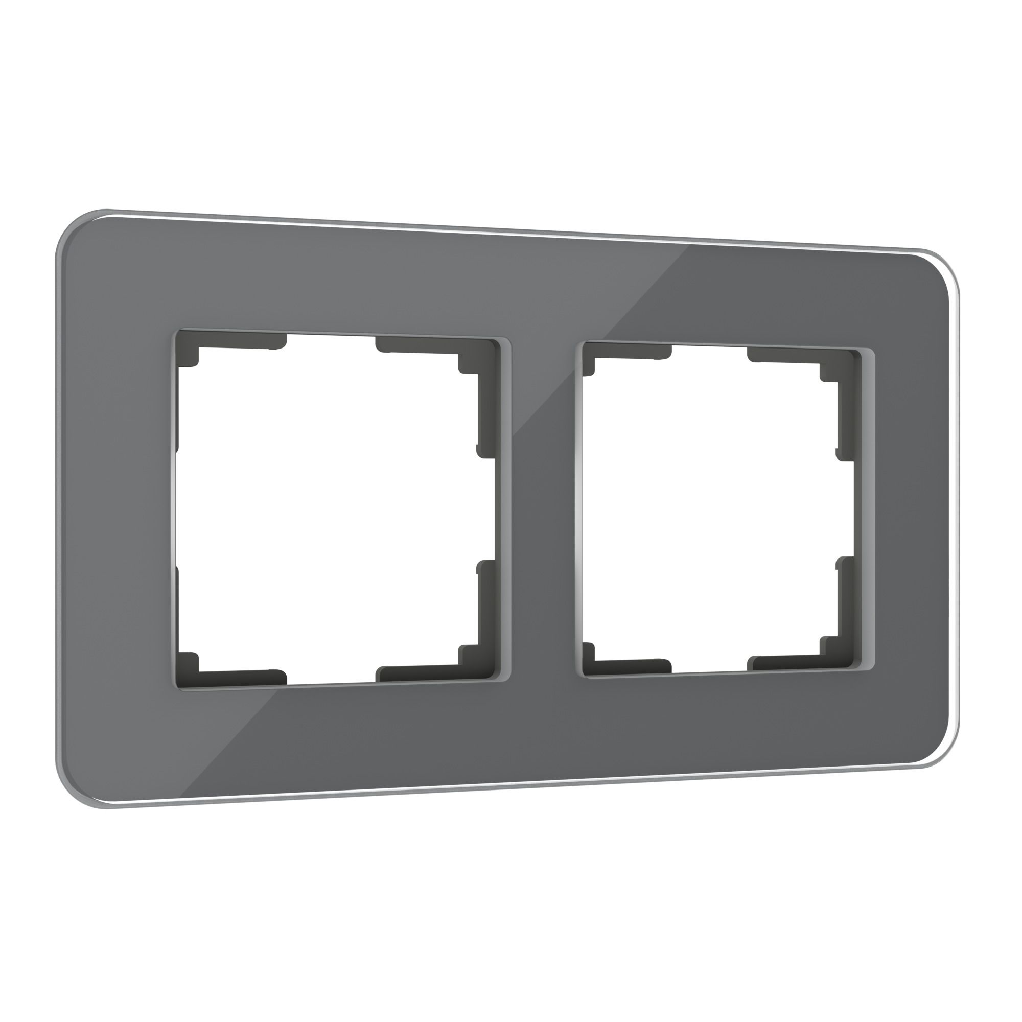 Рамка WERKEL на 2 поста Elite (графит, стекло) W0022440