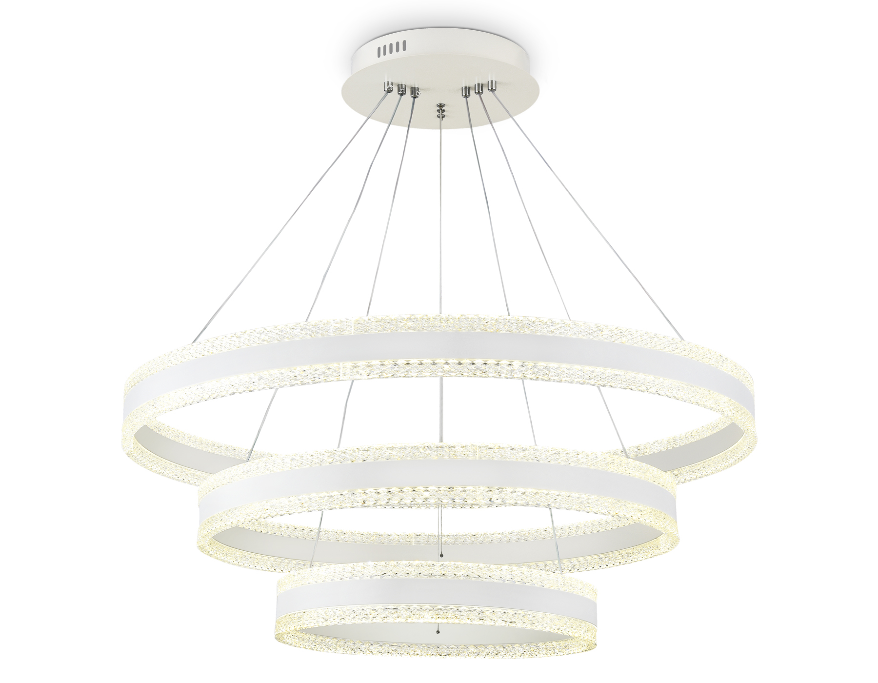 Подвесной LED светильник FA6181/3 WH белый 245W 3000K+6400K/3000K/6400K/4200K+4200K D800*940 (ПДУ РАДИО 2.4G) Подвесной LED светильник FA6181/3 WH белый 245W 3000K+6400K/3000K/6400K/4200K+4200K D800*940 (ПДУ РАДИО 2.4G)