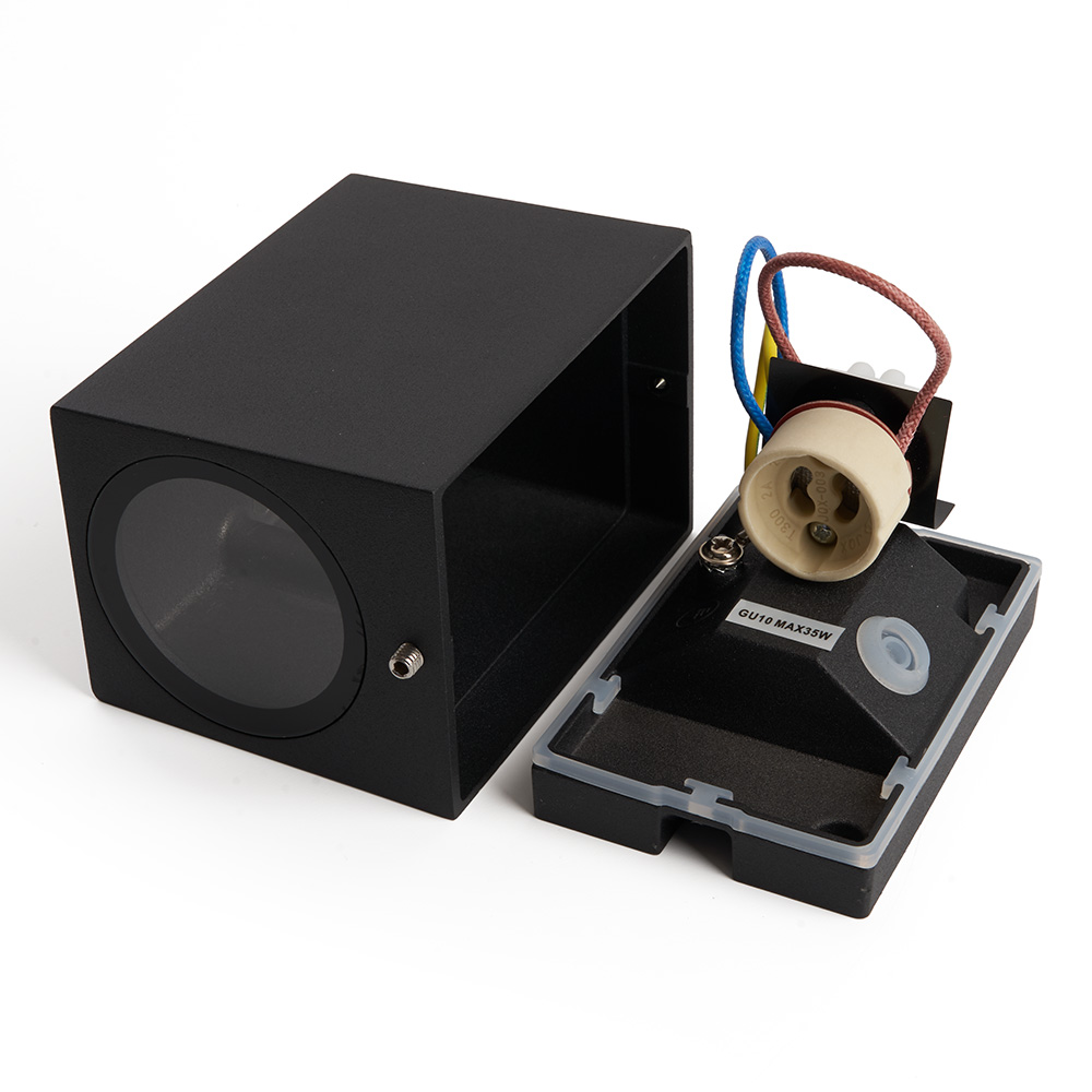 Светильник садово-парковый Feron DH050,на стену, GU10 230V, черный Светильник садово-парковый Feron DH050,на стену, GU10 230V, черный