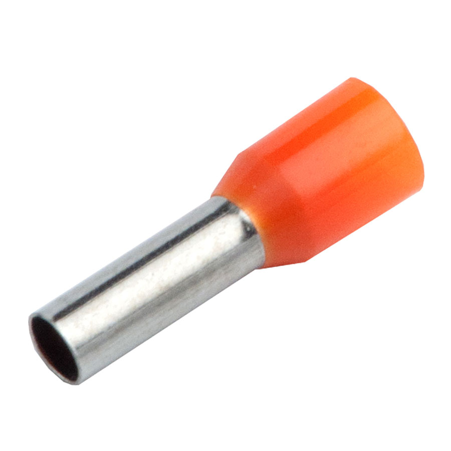 Наконечник-гильза НГИ1 General GNGI-E-0,5-8 Оранжевый, 100 штук