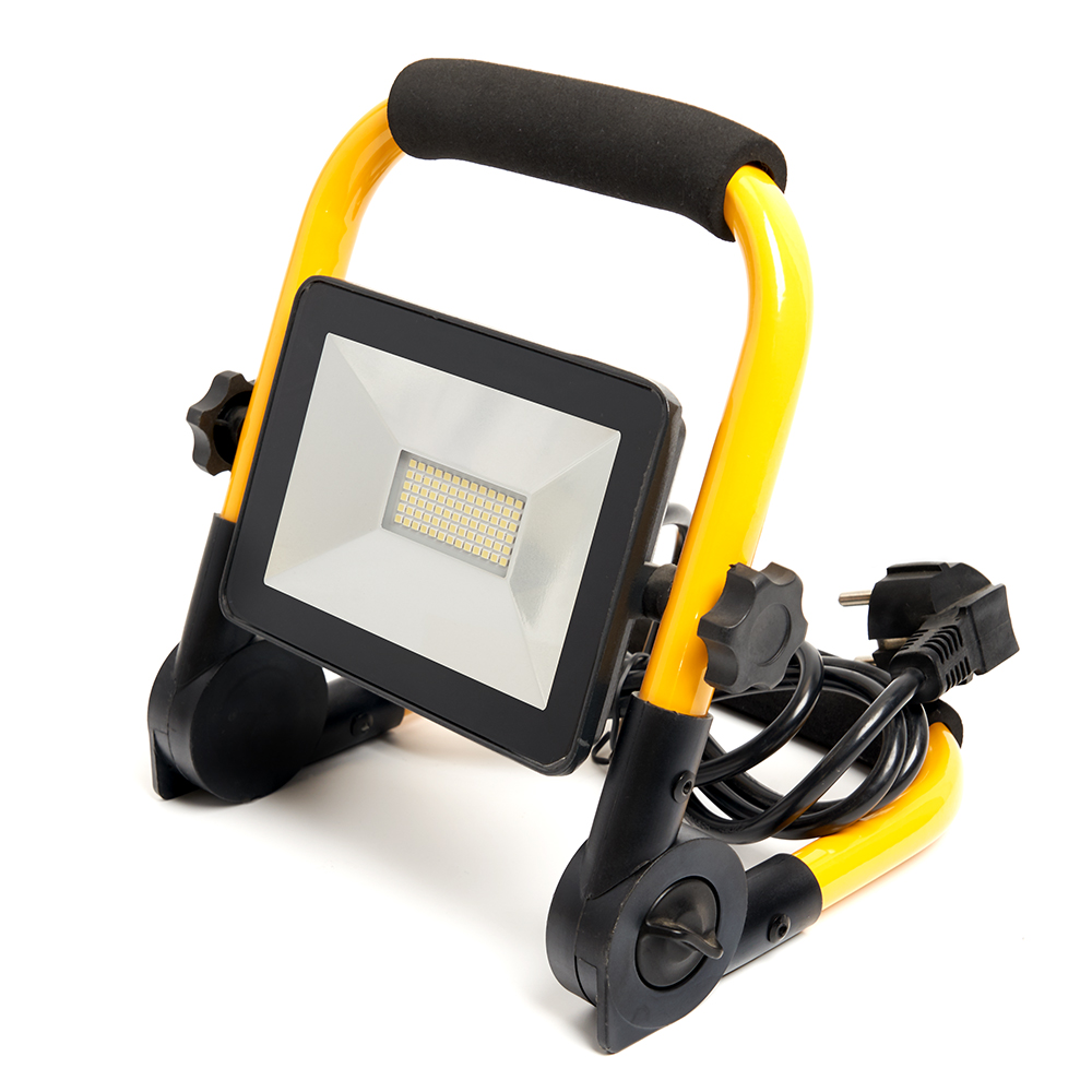 Светодиодный прожектор Feron LL-513 переносной 50W, 6400K, IP65 Светодиодный прожектор Feron LL-513 переносной 50W, 6400K, IP65