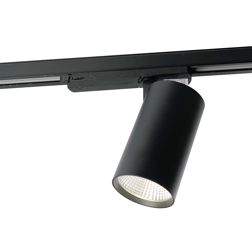Светодиодный светильник Feron AL147 трековый на шинопровод 40W 4000K 35 градусов черный, 3х фазный