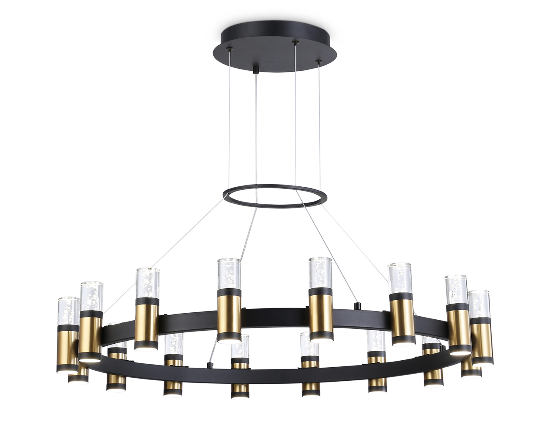 Подвесной светильник Ambrella FL6212 BK/GD черный/золото 96W 4200K D800*1200 (Без ПДУ)