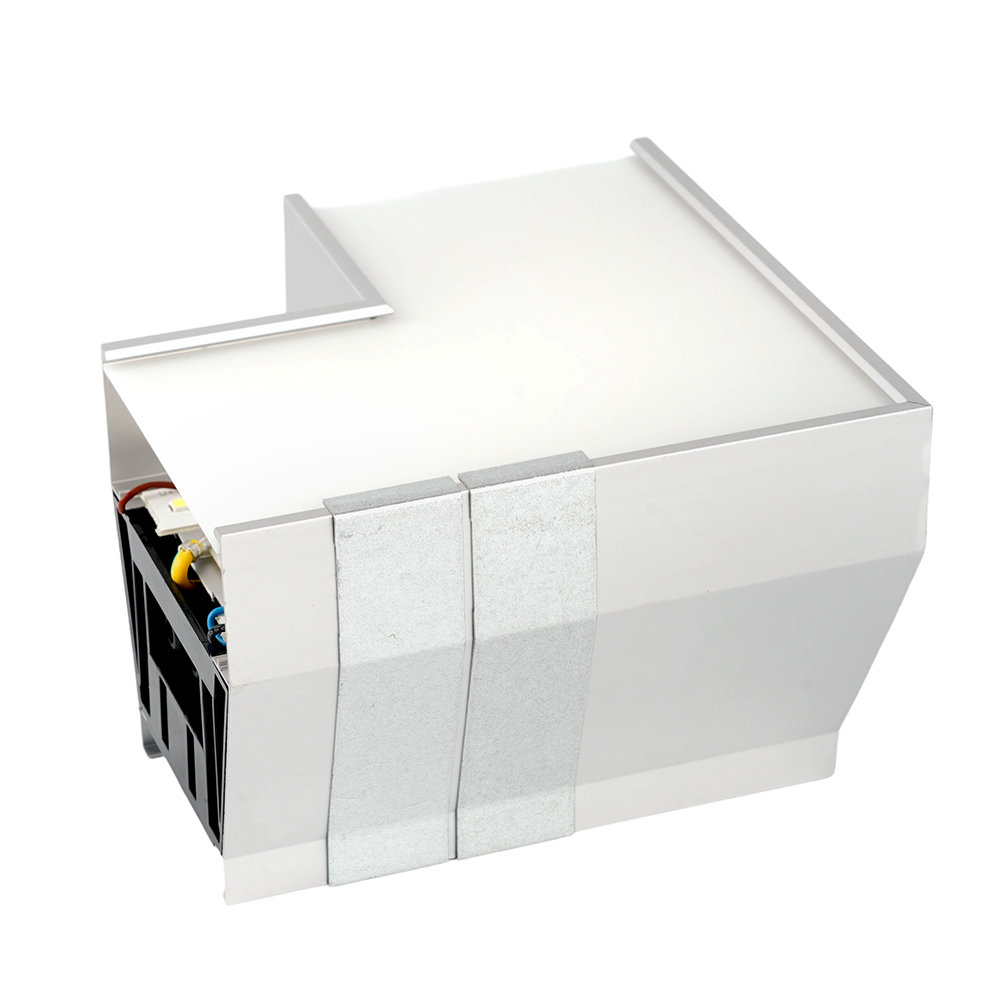 Светильник коннектор Feron AL4036L 4W 440Lm 3000К-4000К-6400K, L-образный, с ручным переключением режимов, серебро, 115*115*70мм возмож. соедин. в линию, серия RetailRay