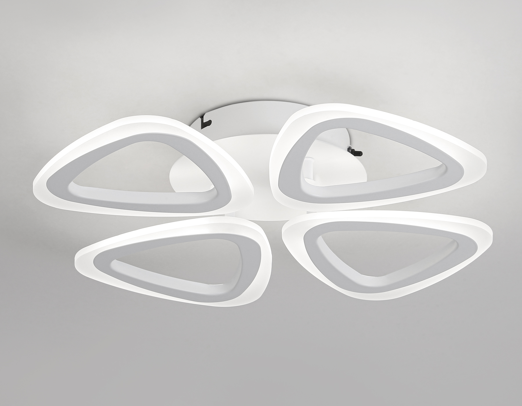 Потолочный светодиодный светильник с пультом Ambrella FA4482/4 WH белый 4200K/3000K+6400K/6400K+3000K 45W 405*405*80 (ПДУ ИК)