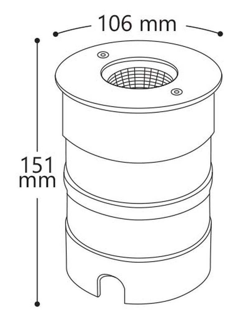 Светодиодный светильник тротуарный (грунтовый) Feron SP4115 Lux 15W 3000K 230V IP67