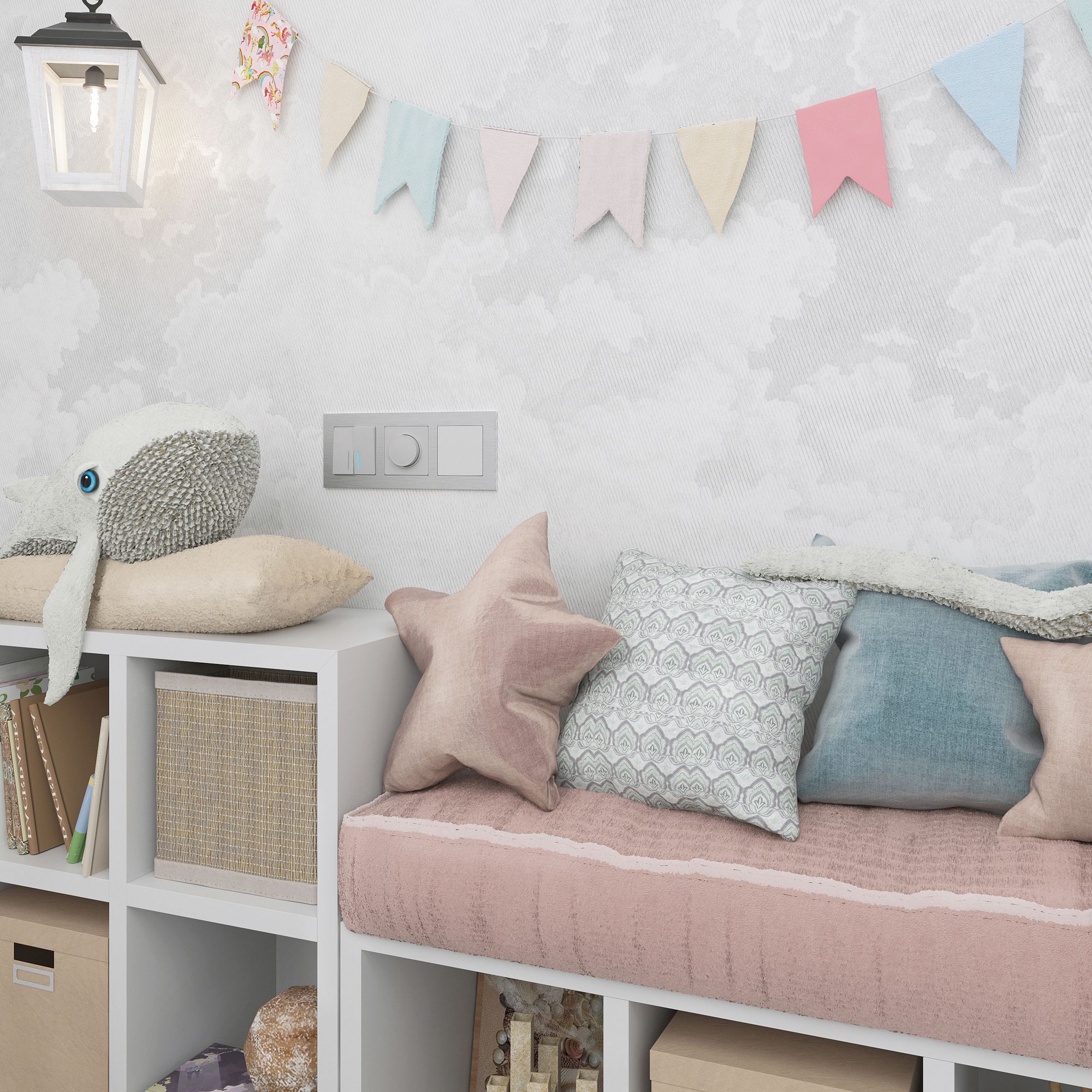 Рамка WERKEL Aluminium на 3 поста (алюминий) WL11-Frame-03 / W0031706 / a033741