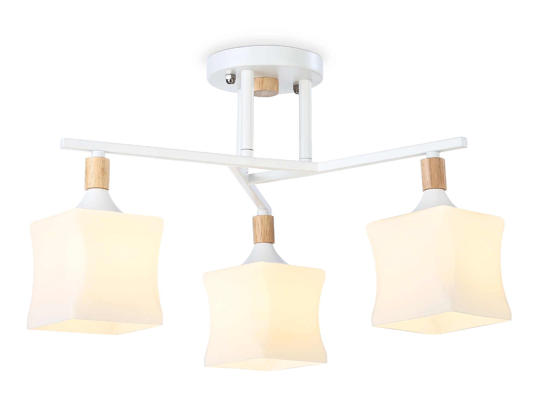 Светильник подвесной Ambrella TR9488/3 WH/FR белый/белый матовый E27/3 max 40W D470*280 Светильник подвесной Ambrella TR9488/3 WH/FR белый/белый матовый E27/3 max 40W D470*280