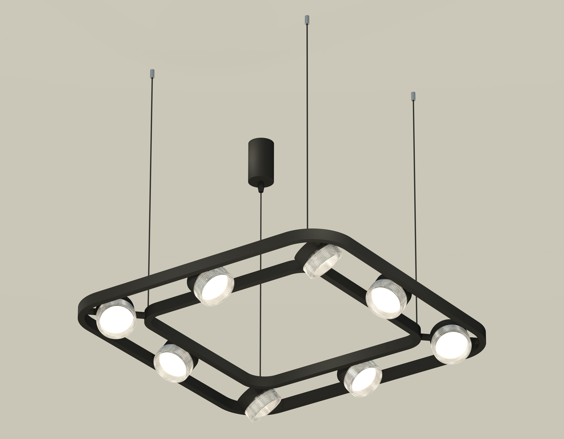 Подвесной светильтник Ambrella XB9182200/8 SBK/CL черный песок/прозрачный GX53 (C9182, N8480) Подвесной светильтник Ambrella XB9182200/8 SBK/CL черный песок/прозрачный GX53 (C9182, N8480)