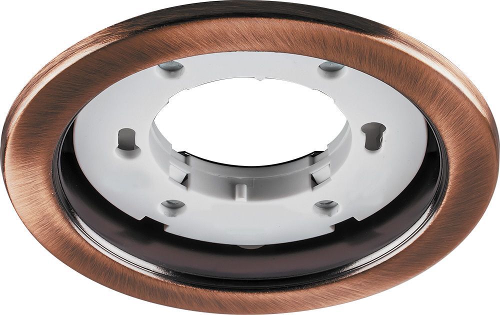 Светильник встраиваемый Feron DL53 потолочный GX53 античная медь