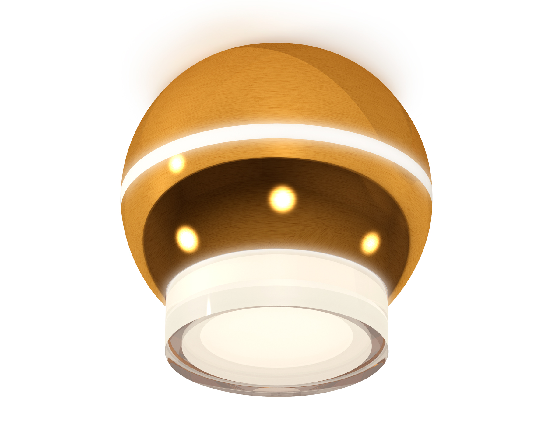 Накладной светильник XS1105031 PYG/FR золото желтое полированное/белый матовый MR16 GU5.3 LED 3W 4200K (C1105, N7160)