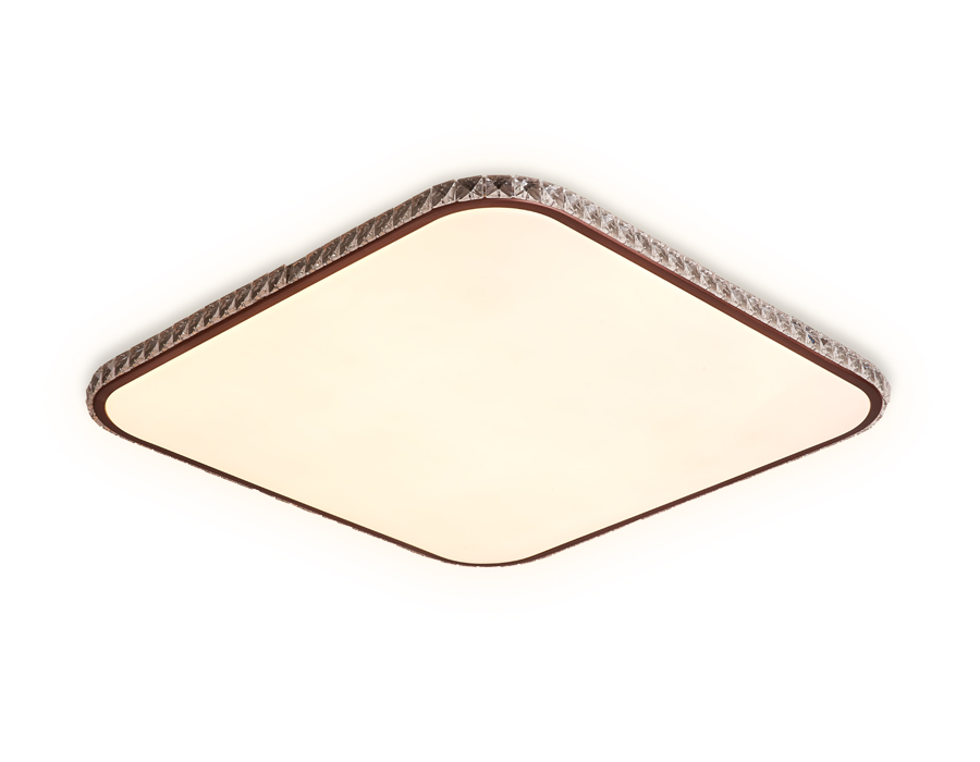Потолочный светодиодный светильник Ambrella FF76 WH/CF белый/кофе 72W+30W (ПДУ ИК)