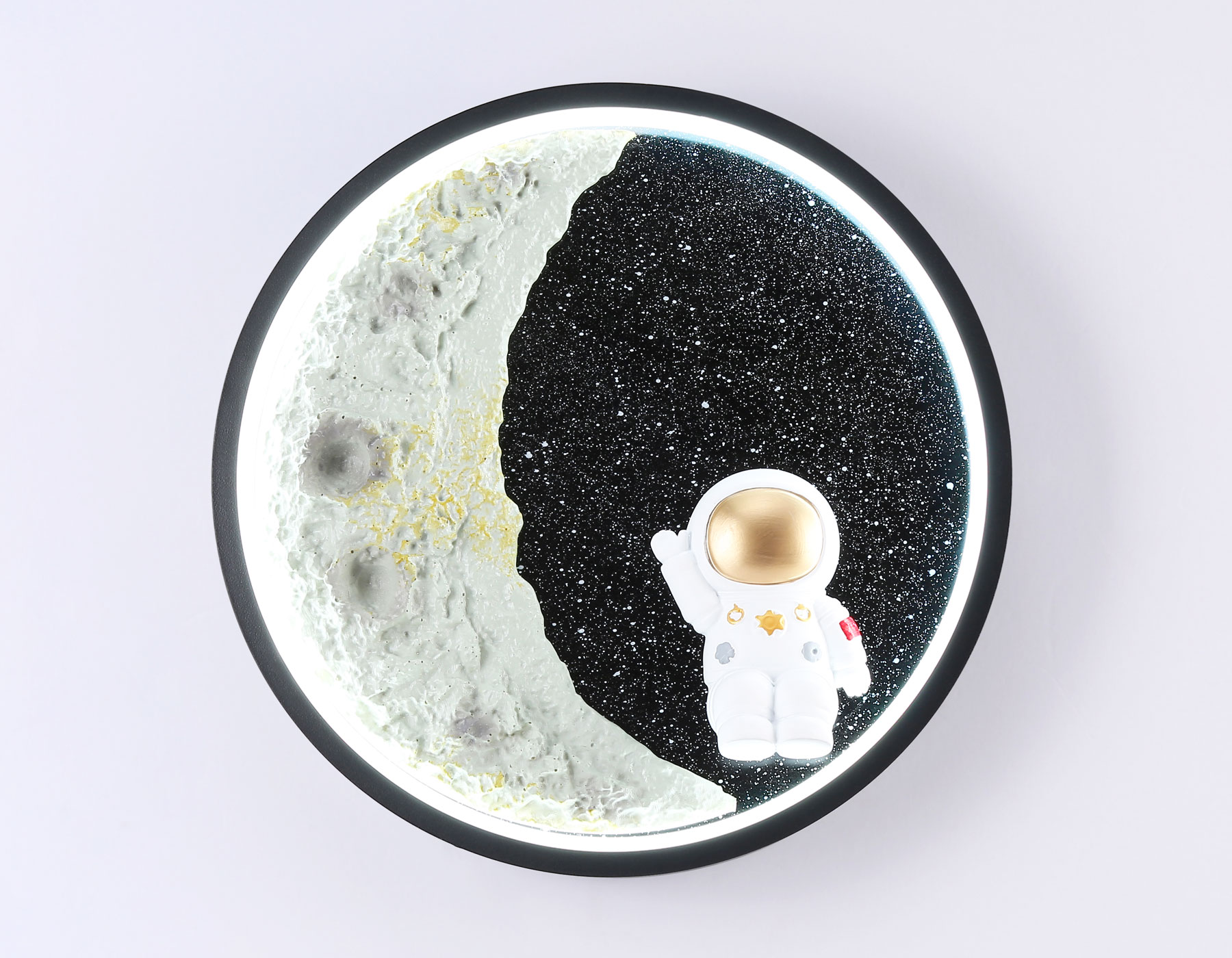 Настенный светильник Ambrella FW11102 SBK черный песок LED 3000K/4200K/6400K 12W D300*35