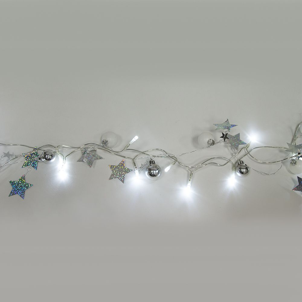 Светодиодная гирлянда Feron CL62 фигурная 2м + 1,5м 220V теплый белый c питанием от сети