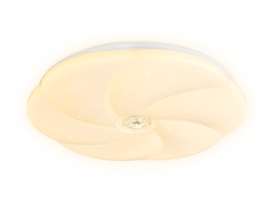 Потолочный светодиодный светильник Ambrella  FF24 WH белый 72W  (ПДУ ИК)