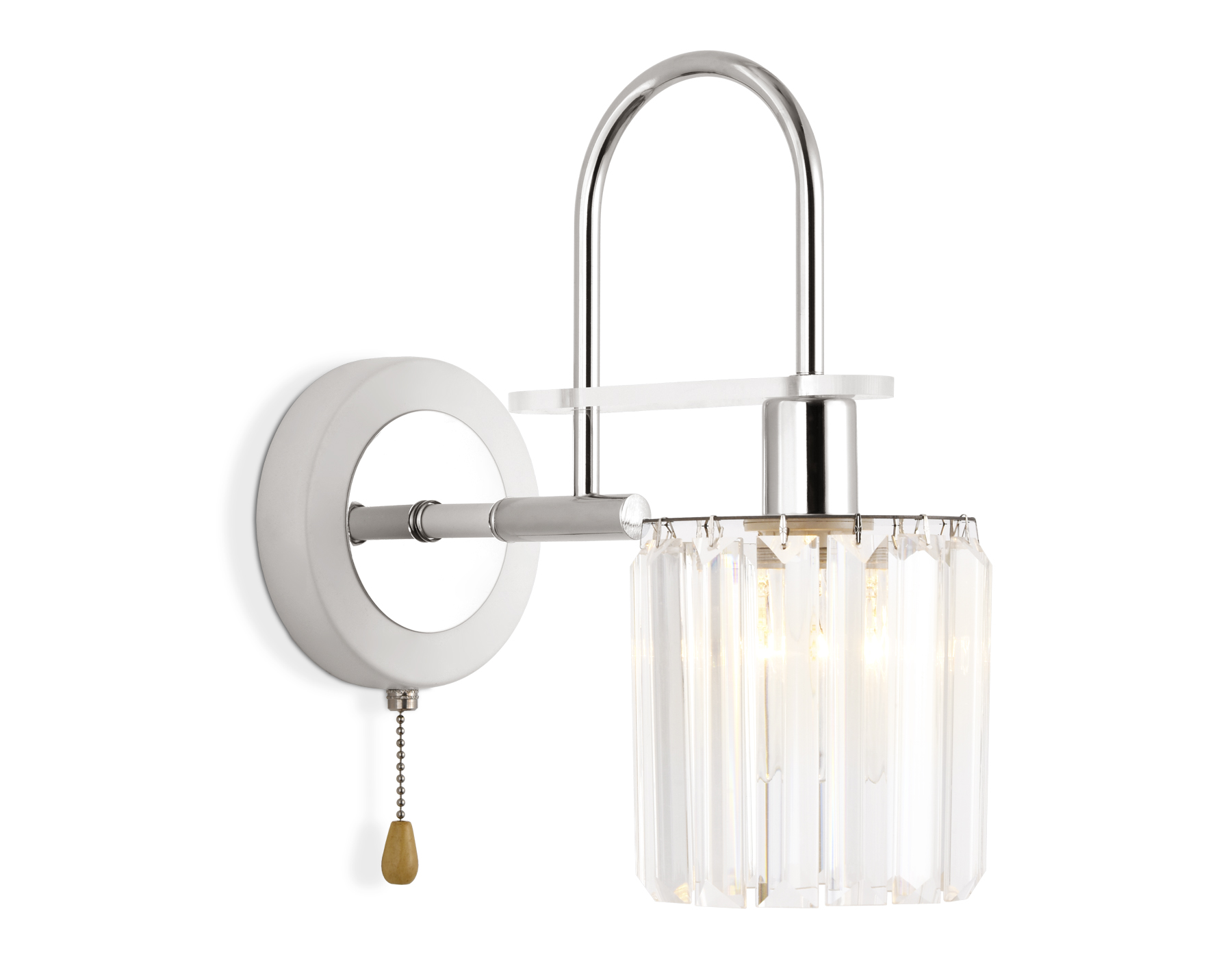 Настенный светильник Ambrella с выключателем TR5901 хром/прозрачный E14 max 40W 280*120*260