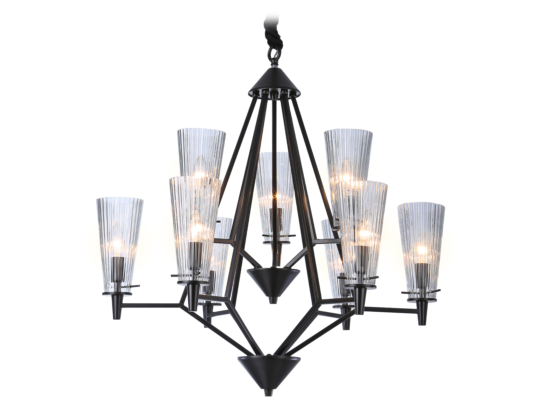 TR3238/6+3 BK черный E14/9 max 40W D730*720