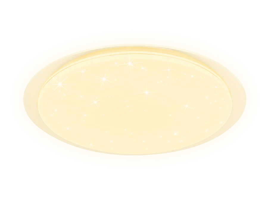 Светодиодный светильник Ambrella c подсветкой RGB FF480 WH белый 80W D560*75 (ПДУ ИК)