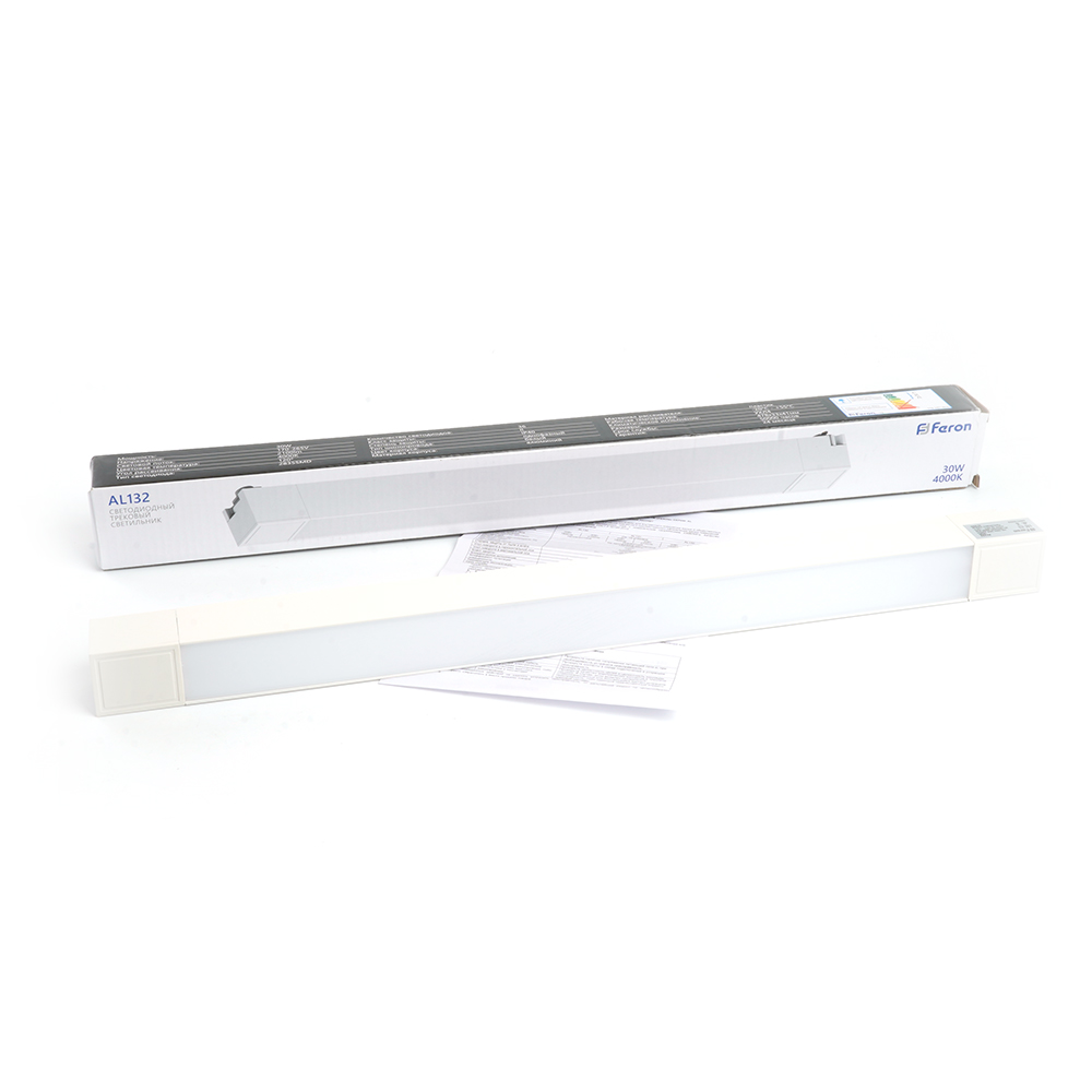 Светодиодный светильник Feron AL132 трековый однофазный на шинопровод 30W 4000K 120 градусов белый