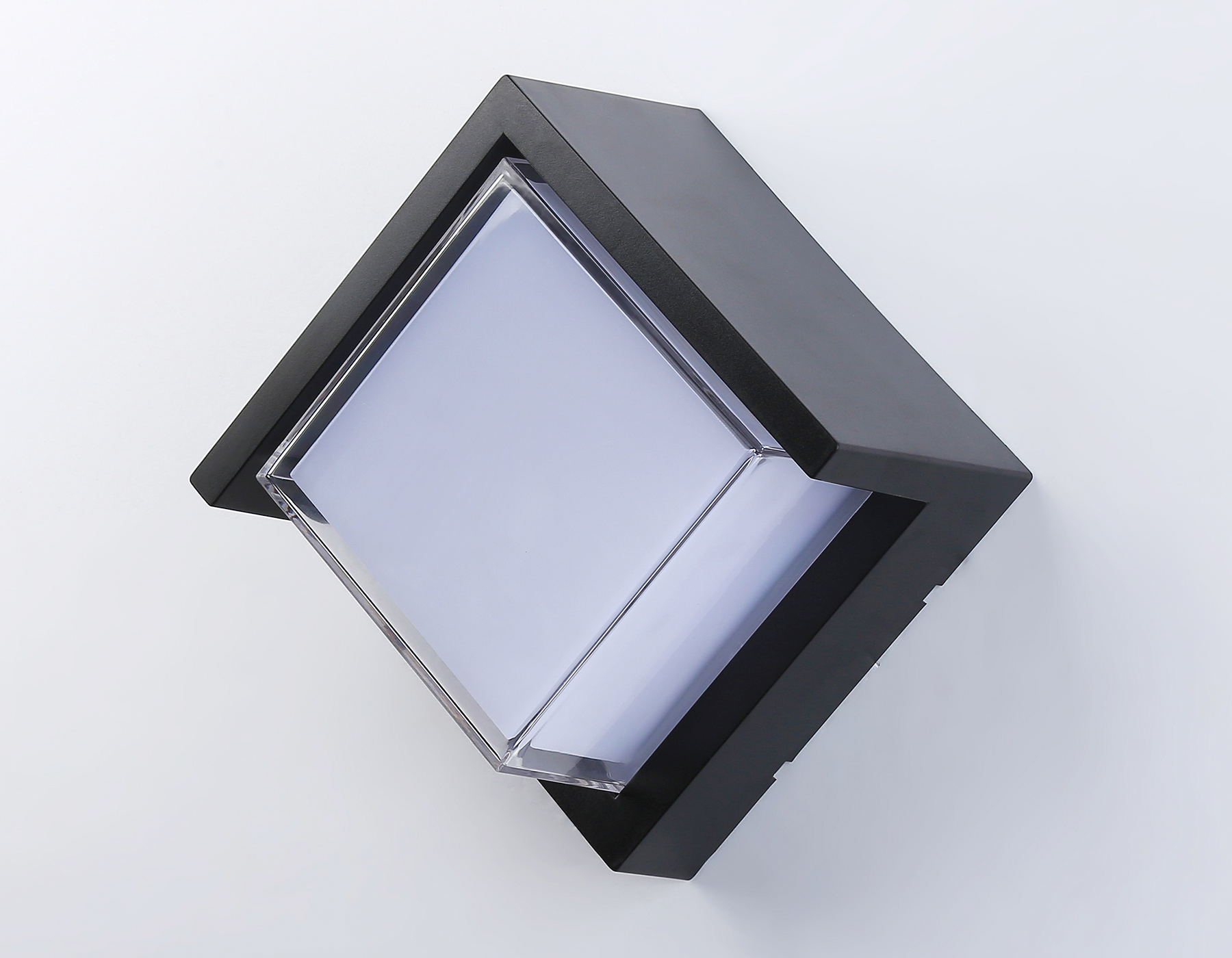 Уличный настенный светильник ST5233 BK черный IP65 LED 4200K 12W 220*220*100