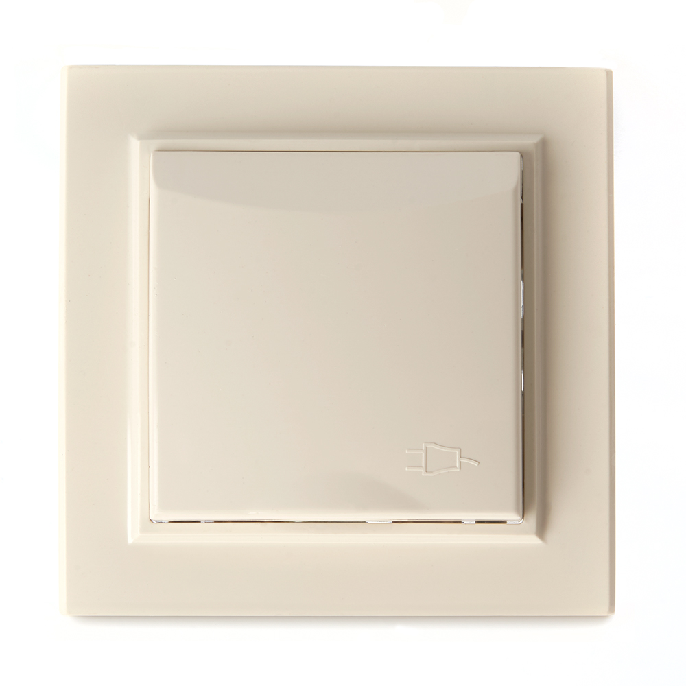 Розетка 1-местная STEKKER, PST16-9012-02 220В,16А,серия Эрна,слоновая кость, 39238