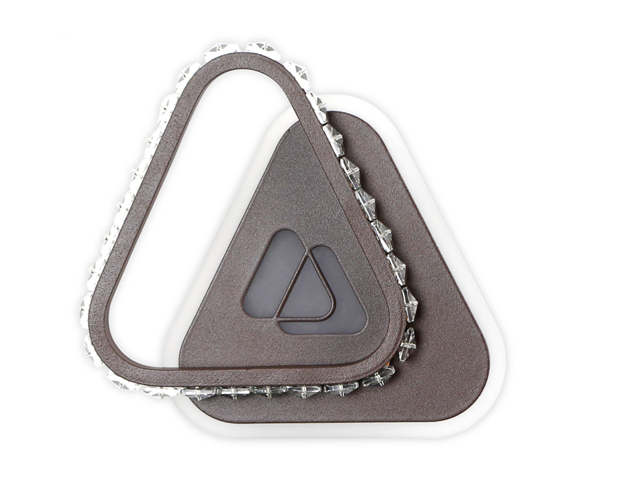 Настенный светодиодный светильник Ambrella FA237 CF кофе LED 4200K+6400K 19W 210*210*50