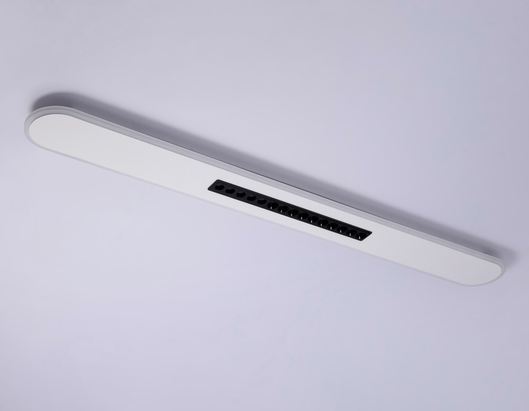 Потолочный светильник Ambrella FL51445 WH/BK белый/черный 70W 3000K-6400K+4200K 1200*125*40 (Без ПДУ)