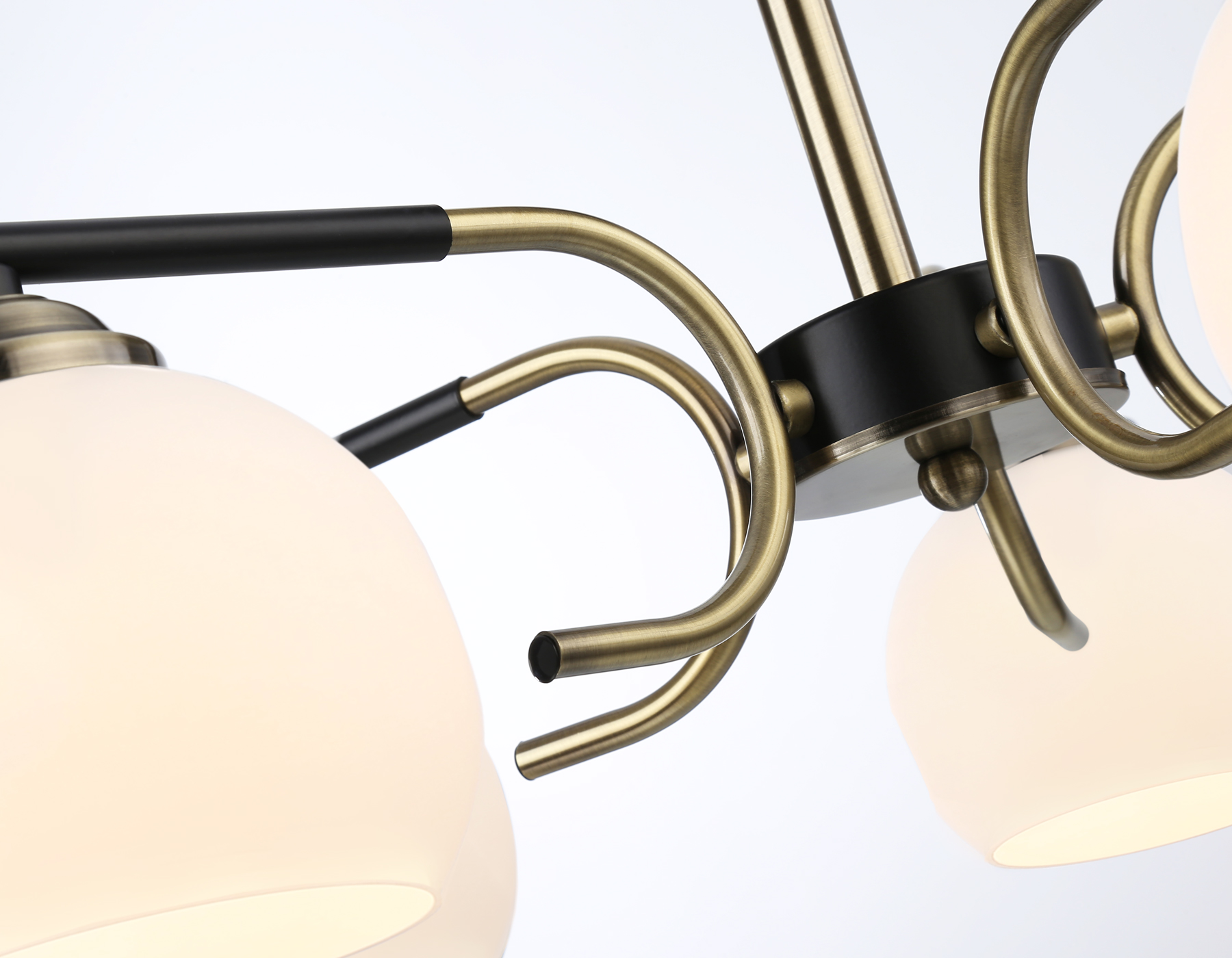 Подвесной светильник TR303312/5 BK/SB/FR черный/бронза/белый матовый E27*5 max 60W D560*250 Подвесной светильник TR303312/5 BK/SB/FR черный/бронза/белый матовый E27*5 max 60W D560*250