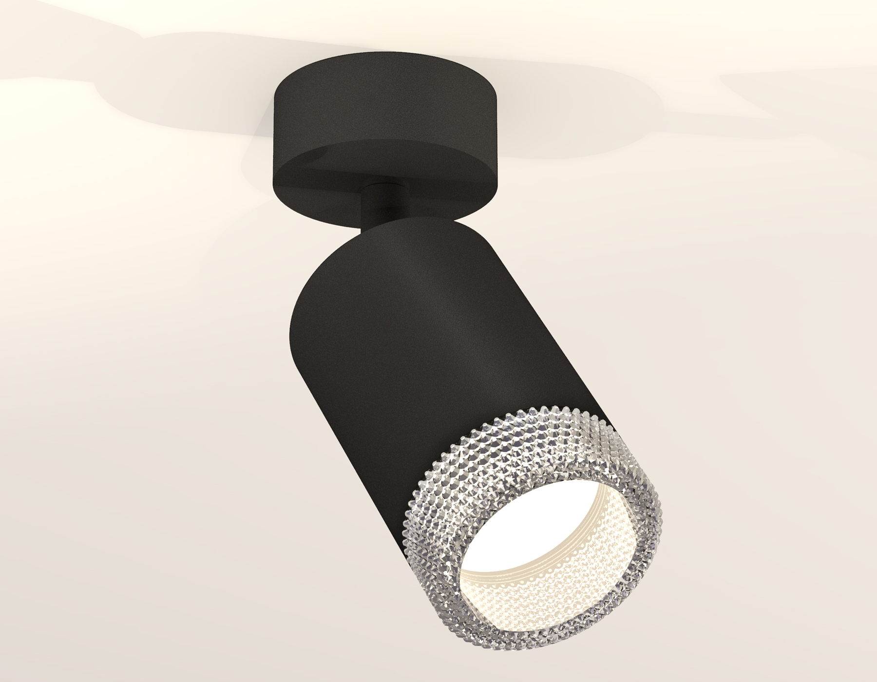 Накладной поворотный светильник XM6313001 SBK/CL черный песок/прозрачный MR16 GU5.3 (A2210, C6313, N6150)