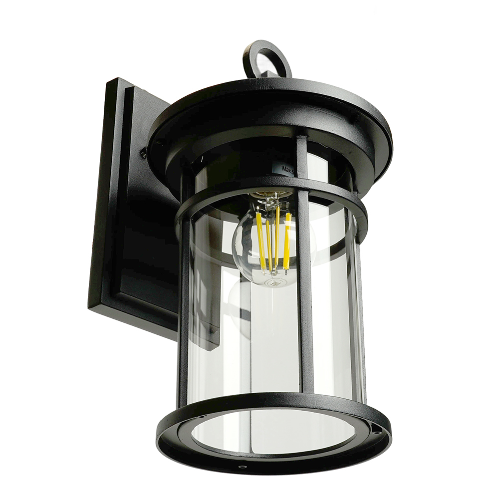 Светильник садово-парковый Feron PL761 на стену вниз 60W 230V E27,  черный