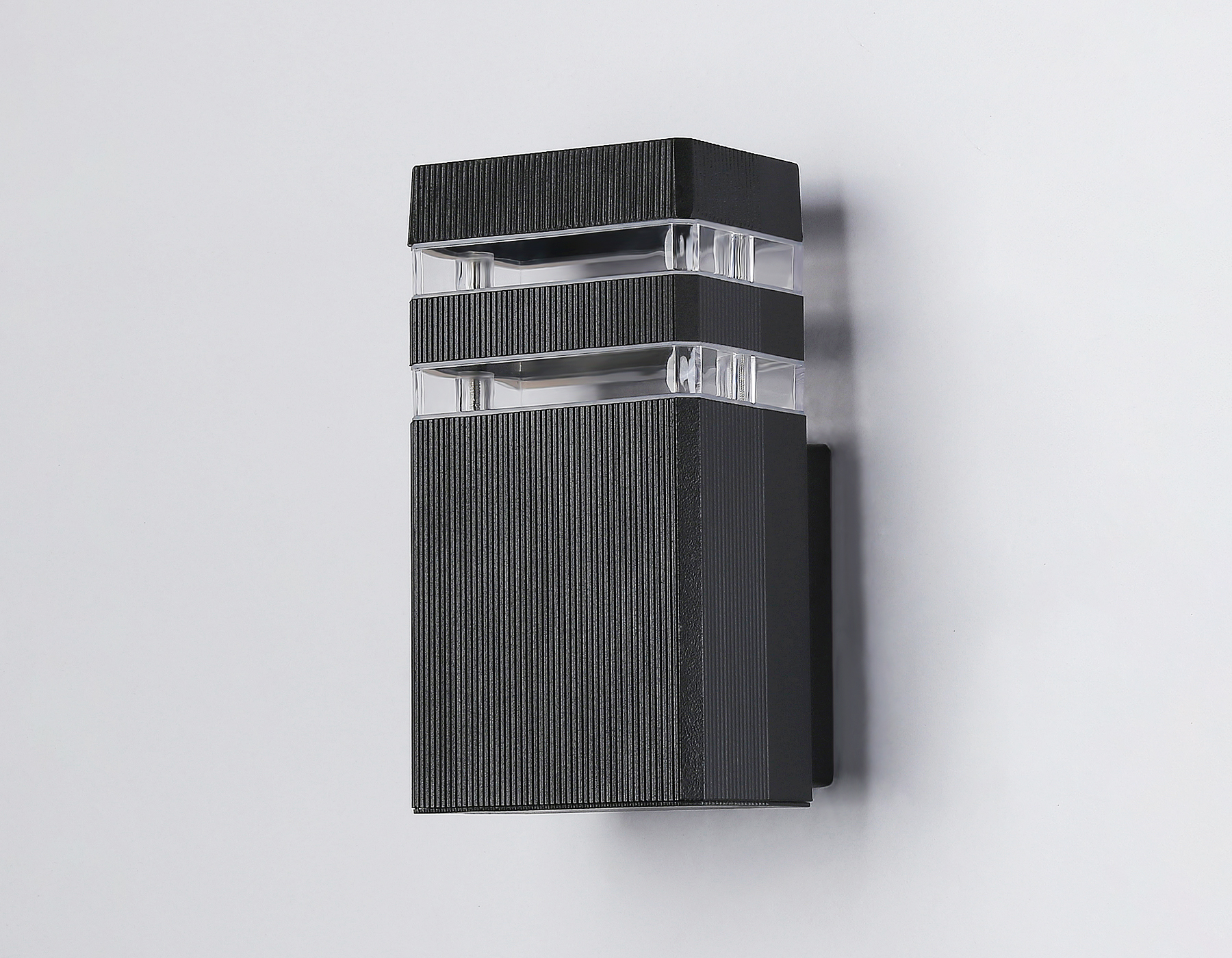 Уличный настенный светильник ST2572 BK/CL черный/прозрачный IP54 GU10 max 35W 205*110*65