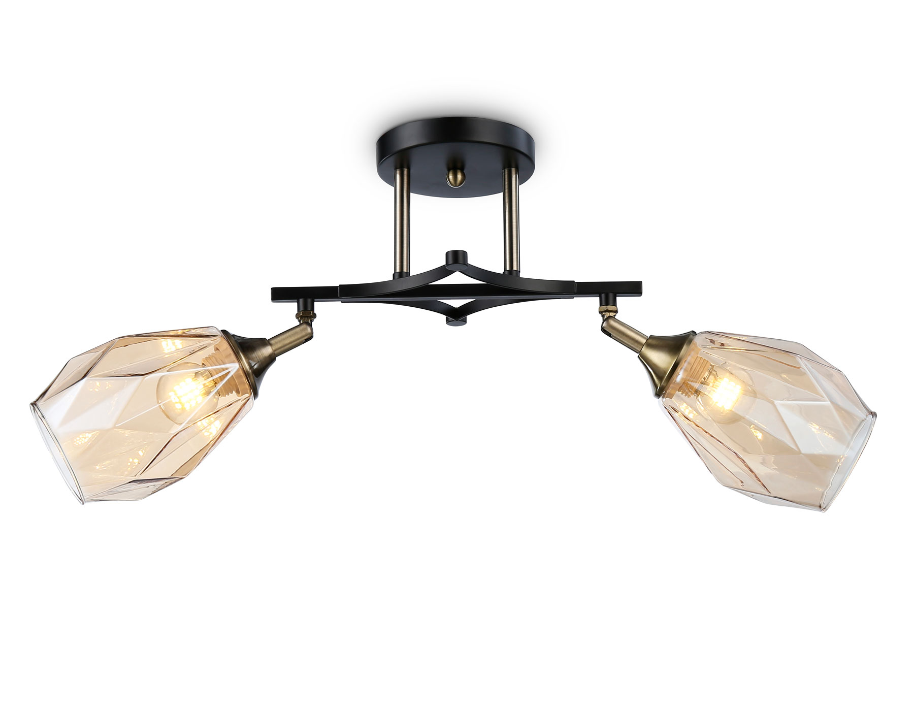 Светильник подвесной Ambrella TR303032/2 SB/BK/TI бронза/черный/янтарь E27/2 max 40W 580*145*280 Светильник подвесной Ambrella TR303032/2 SB/BK/TI бронза/черный/янтарь E27/2 max 40W 580*145*280