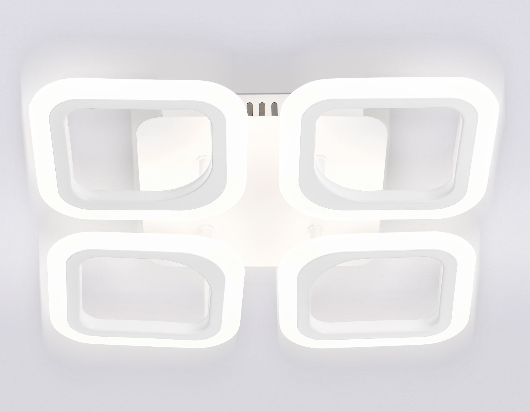 Потолочный светодиодный светильник с пультом Ambrella FA4371/4 WH белый 4200K/3000K+6400K/6400K+3000K 45W 345*345*75 (ПДУ ИК)