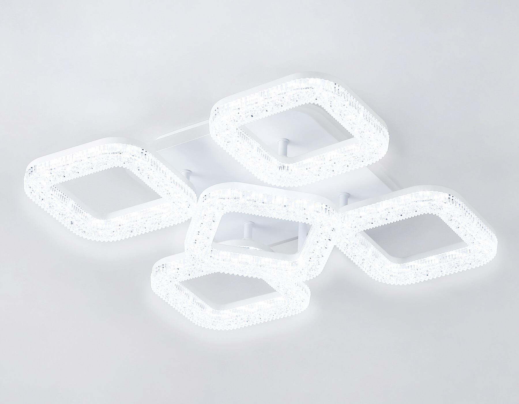 Потолочный LED светильник FA3914/4+1 WH белый 80W 3000K/4200K/6400K 380*380*110 (ПДУ РАДИО 2.4G)