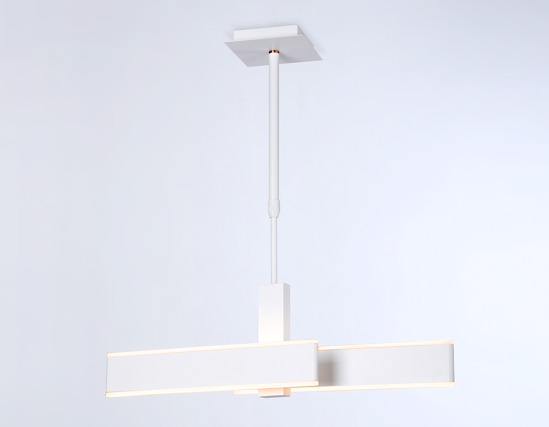 Подвесной светильник Ambrella FA6666 WH белый 42W 3000K-6400K 640*30*900 (Без ПДУ)