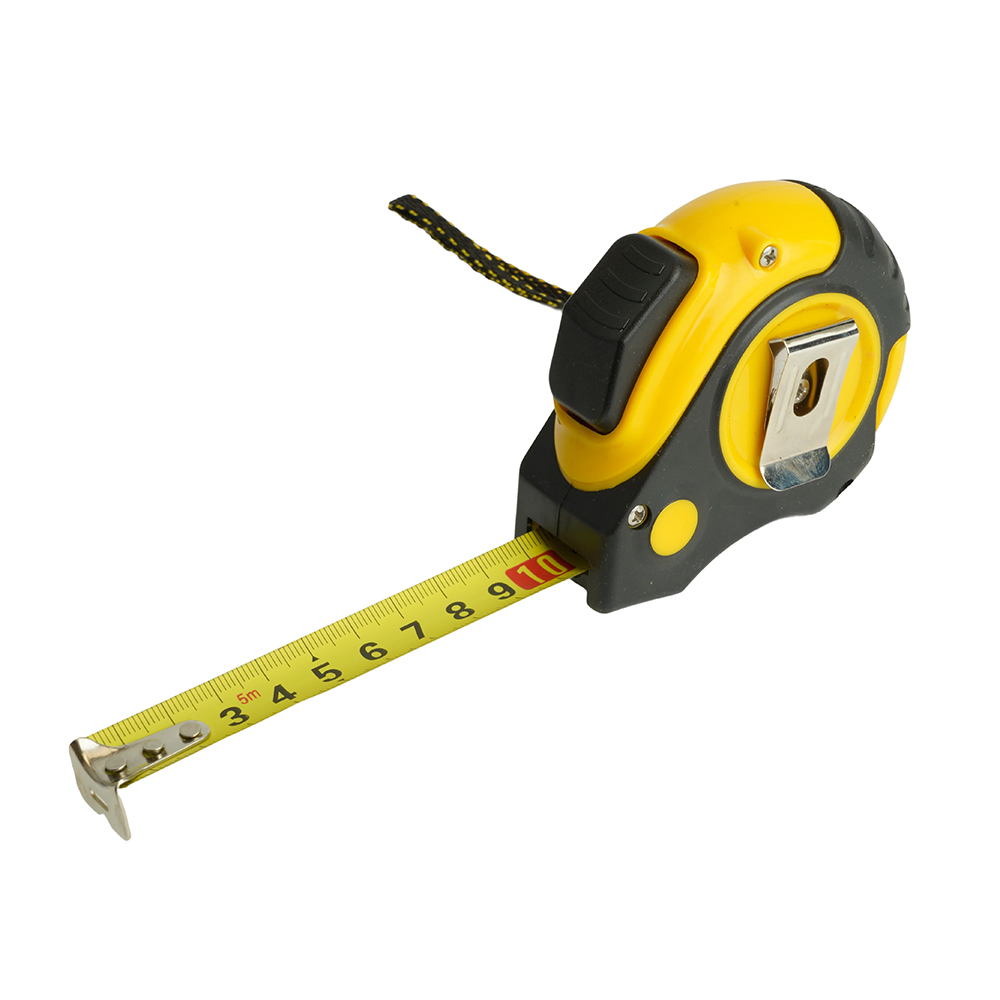 Рулетка, 5 м х 19 мм, прорезиненное покрытие, II класс точности, автостоп MTS-75-R